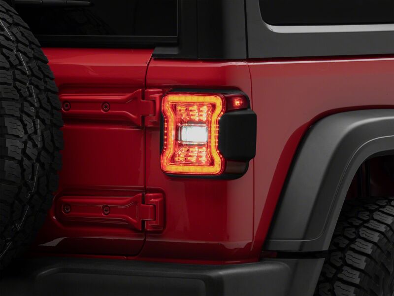 Raxiom 18-26 Jeep Wrangler JL LED Tail Lights- Clear Housing- Clear Lens