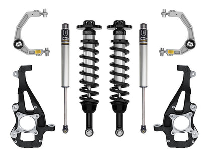 ICON 21-24 Ford F150 4WD 3.5-4.5in Stage 1 Suspension Sys Billet Uca