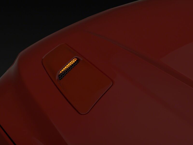 Raxiom 15-17 Ford Mustang GT Axial Series Hood Mount Turn Signal Kit- Amber LED