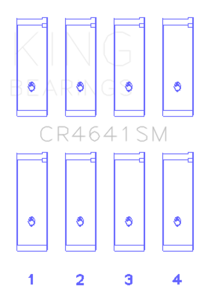 King Engine Bearings Suzuki J24B (Size 0.50 Oversized) Rod Bearing Set