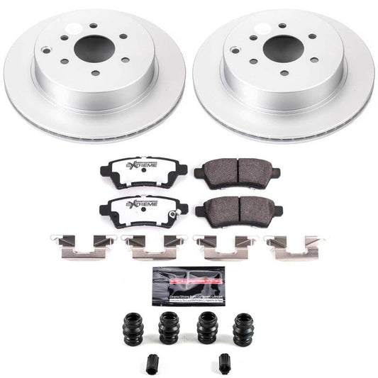 Power Stop 05-12 Nissan Pathfinder Rear Z36 Coated Truck & Tow Brake Kit