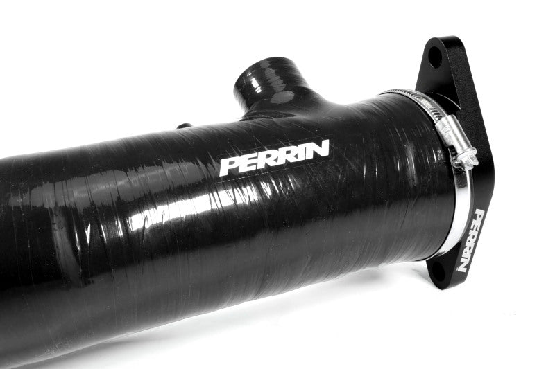 PERRIN 22-26 Subaru WRX / 20-25 LGT & OBXT Turbo Inlet Hose w/Turbo Adapter Flange (Long) - Black