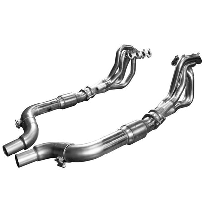 Kooks 15-24 Ford Mustang GT/Dark Horse V8 5.0L 1-7/8in SS Headers w/ GREEN Catted Connection Pipe