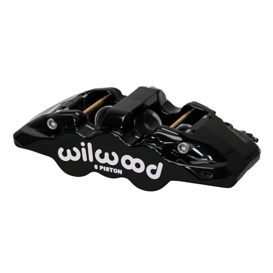 Wilwood caliper AERO6 1.75/1.62/1.62 .810 rotor .80 THK pad R/H black