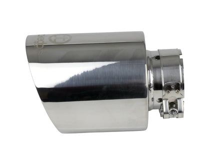 aFe Takeda Universal Exhaust Tip 2-1/2 IN Inlet x 4-1/2 IN Outlet x 7 IN L- Polished