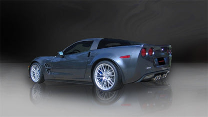 Corsa 06-11 Chevrolet Corvette C6 Z06/ZR1 Sport Cat-Back Dual Rear Exit w/ Twin 4.0in Black Tips