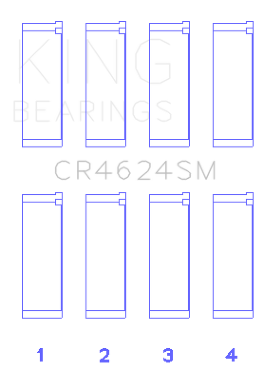 King Engine Bearings Hyundai G4KE/G4KC Rod Bearings (Set of 4) - Size +.25mm
