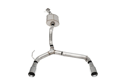 Corsa 21-25 Ford Bronco 2.7L 2-Door 2.75in Cat-Back Dual Rear Exhaust w/4in Straight-Cut Polish Tips