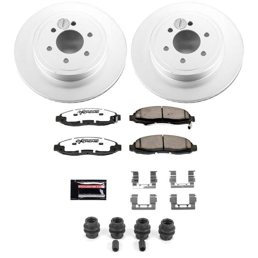 Power Stop 03-04 Dodge Dakota Front Z36 Coated Truck & Tow Brake Kit