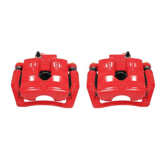 Power Stop 10-11 Cadillac SRX Rear Red Calipers w/Brackets - Pair