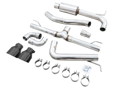 AWE Tuning 2022 VW GTI MK8 Track Edition Exhaust - Diamond Black Tips