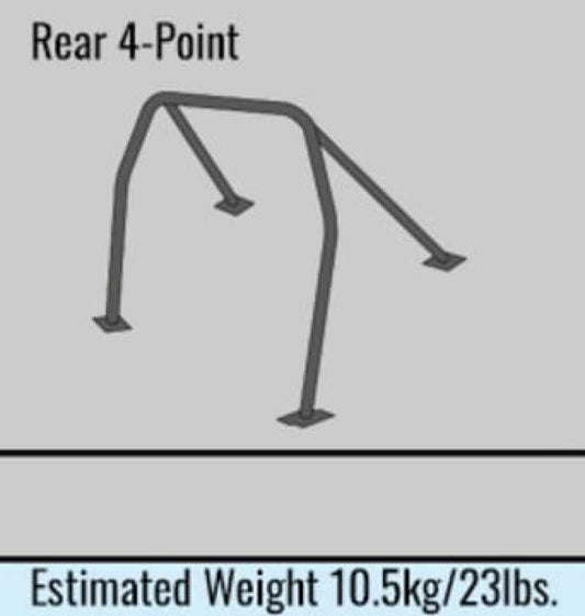 Cusco Acura Integra R Roll Cage 4 Pt Rear 4 Pass Chromoly *Excl Sunroof Models* (S/O / No Cancel)