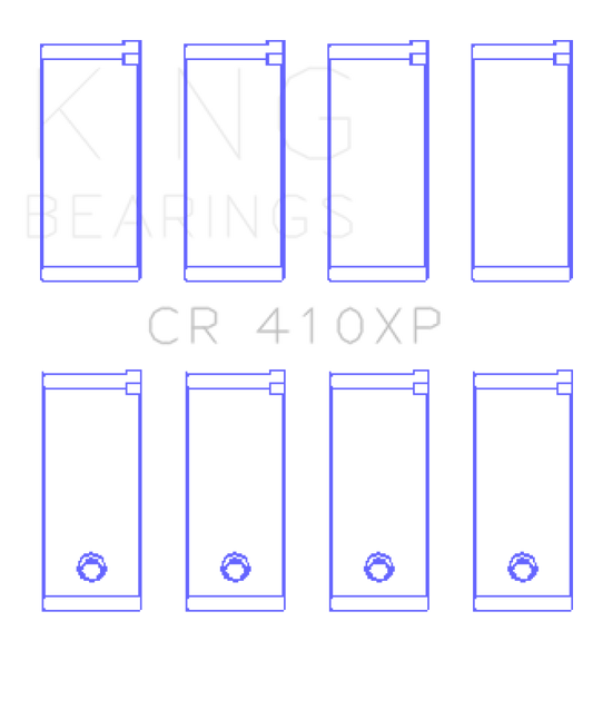 King Engine Bearings Ford Lotus 1.5L / 1.6L OHV (Size STD) Performance Rod Bearing Set