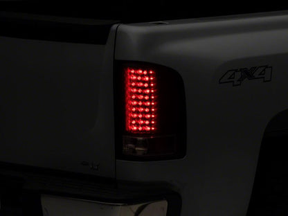 Raxiom 07-13 Chevrolet Silverado 1500 LED Tail Lights- Black Housing (Clear Lens)