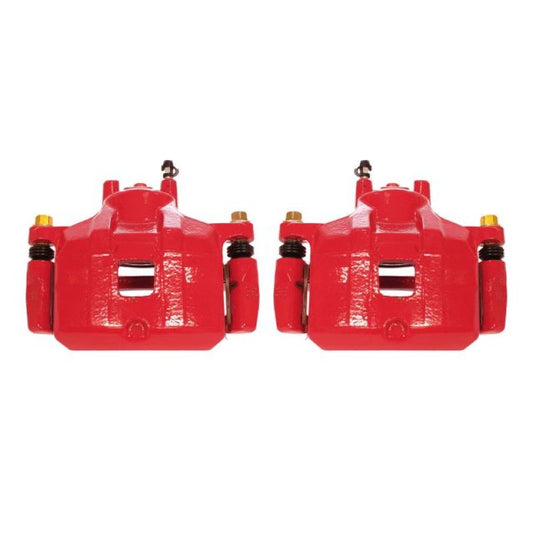 Power Stop 08-17 Mitsubishi Lancer Front Red Calipers w/Brackets - Pair