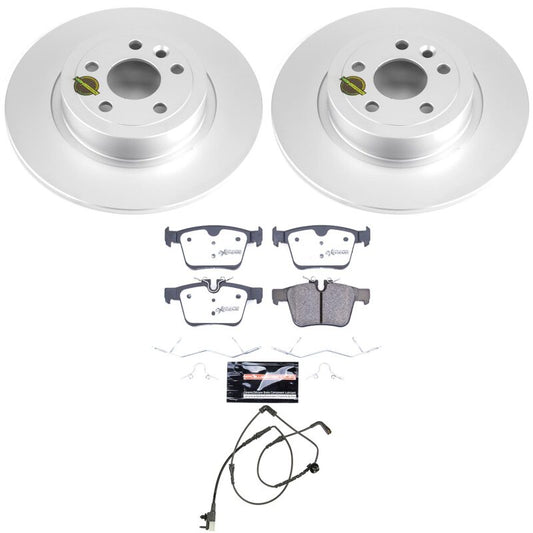 Power Stop 16-19 Land Rover Range Rover Evoque Rear Z36 Coated Truck & Tow Brake Kit
