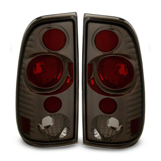 Raxiom 97-03 Ford F-150 Styleside Axial Series Version 2 Tail Lights- Black Housing- Smoked Lens