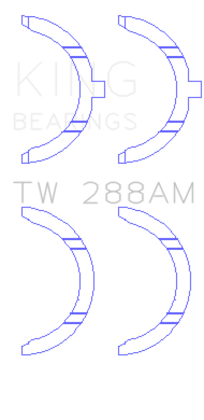King Engine Bearings Toyota 2UZ Thrust Washer Set