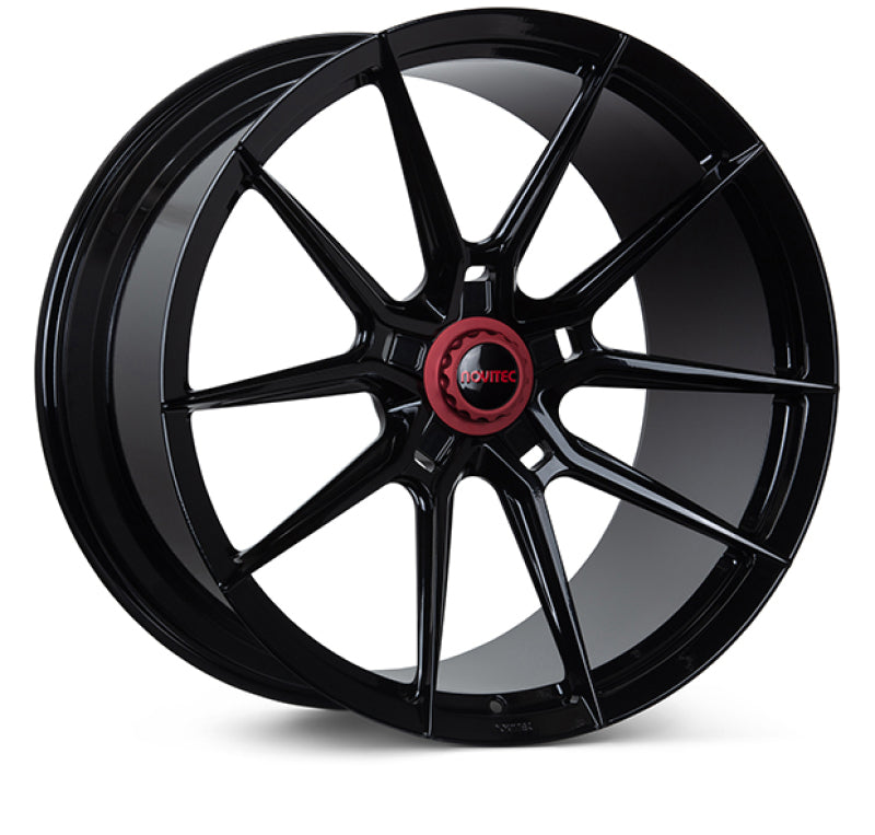 Vossen x Novitec NF10 21x12in - 5x114.3 BP - ET30 - Gloss Black Ferrari 488 / F8 Rear Wheel