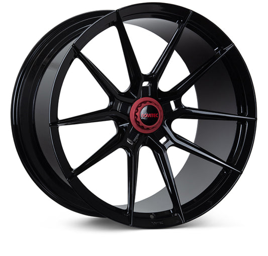 Vossen x Novitec NF10 21x9.5in - 5x114.3 BP - ET33 - Gloss Black Ferrari F12 Front Wheel