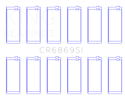 King Engine Bearings Jeep AMC 232CI/242CI/248CI I6 (Size STD) Connecting Rod Bearing Set