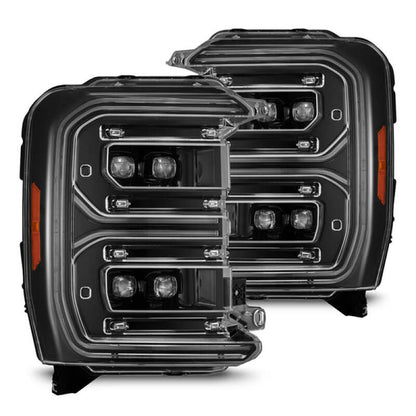 AlphaRex 23-26 Ford F-250 SD NOVA LED Proj Headlights Alpha Blk w/Activ Light/Seq Signal/Switchback