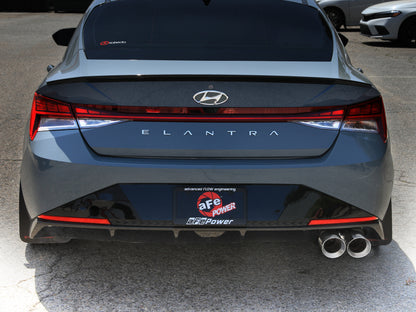 aFe Takeda Axle-Back Exhaust System Hyundai Elantra N Line 21-25 L4-1.6L- Polished Tip