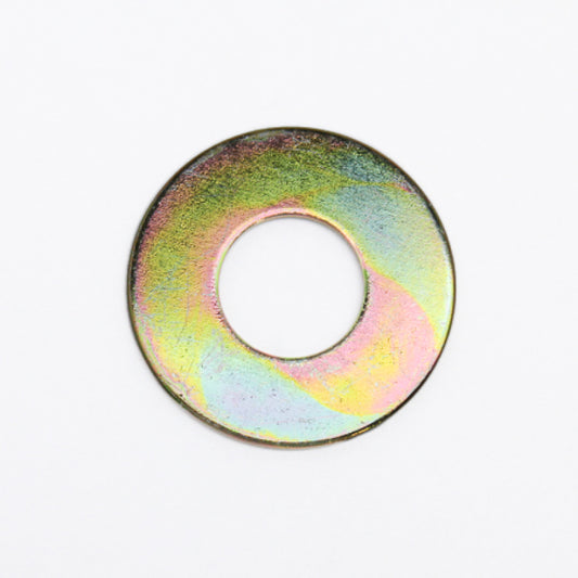 Wilwood Washer .441in ID 1.003in OD .030in Thick - Steel/Zinc/Type II/Gold