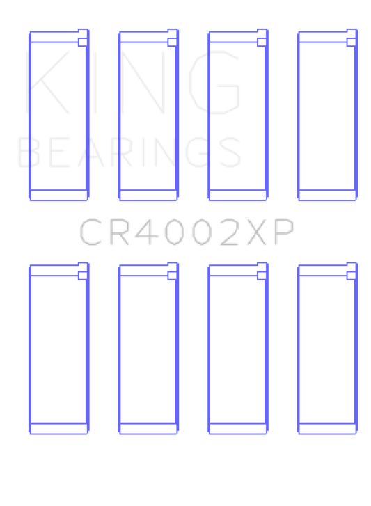 King Mazda B6/B6-T 1.6-1.8L XP Tri-Metal Performance Connecting Rod Bearing Set of 4 - Size STDX