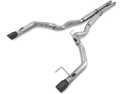 AWE Tuning S550 Mustang GT Cat-Back Exhaust - Track Edition (Diamond Black Tips)