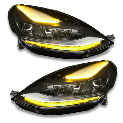 Oracle 2021+ Tesla Model 3 Dynamic ColorSHIFT  Headlight DRL Upgrade Kit