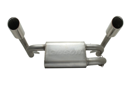 Gibson 2014 Polaris RZR XP 1000 EPS Base 2.25in Dual Exhaust - Stainless