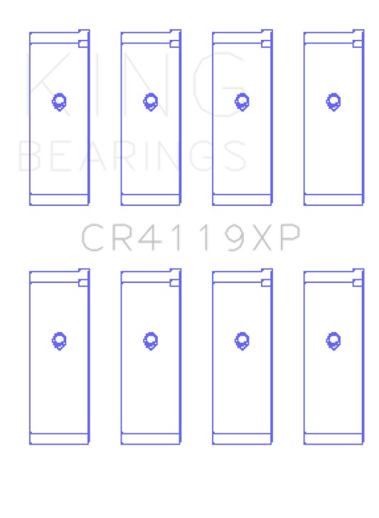 King Mitsubishi 4G91/4G92/4G93 16V XP - Series Performance Rod Bearing Set - Size STD
