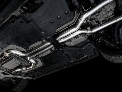 AWE Tuning 2021+ Cadillac CT4-V Blackwing SwitchPath Exhaust - Chrome Silver Tips