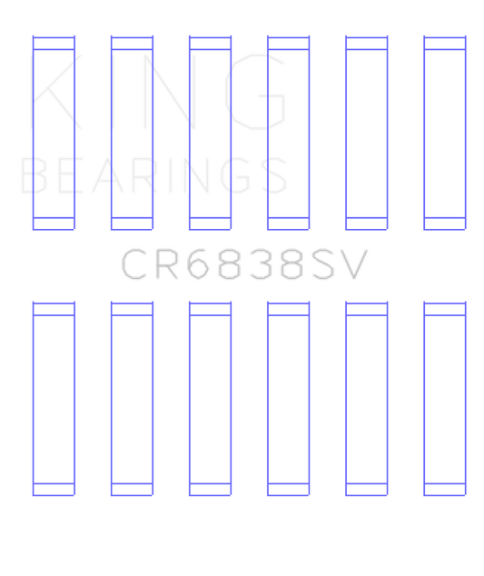 King Engine Bearings Ford 276DT/D17TED4/AJD 2.7L V6 (Size +0.10) Rod Bearing Set
