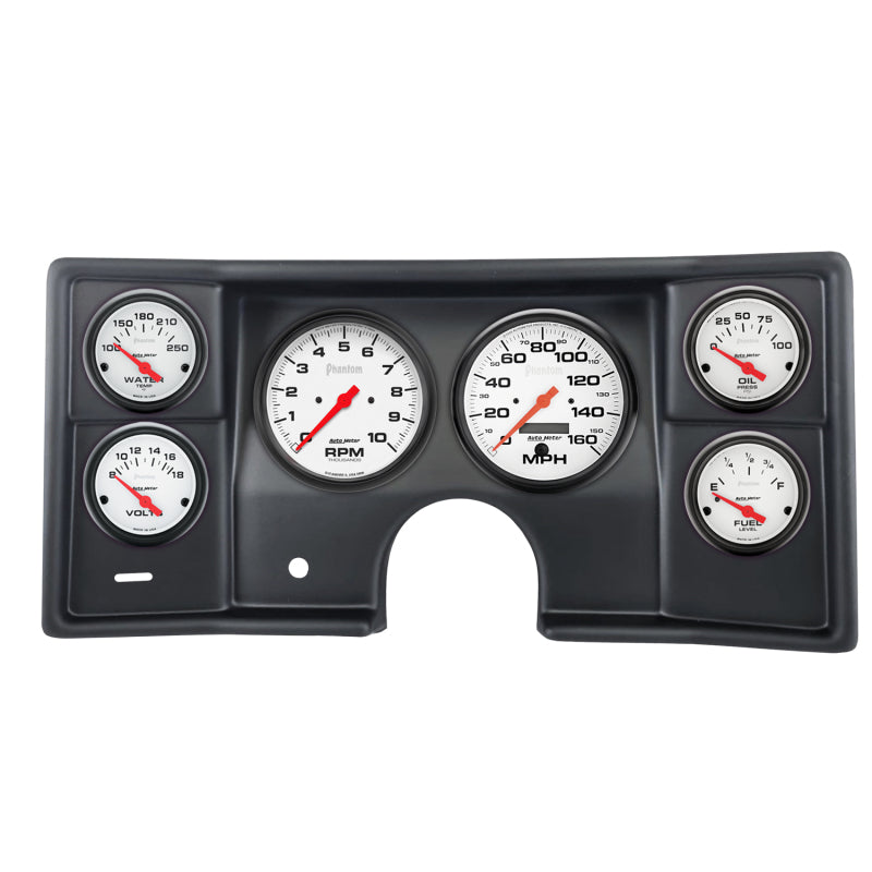 Autometer Phantom Direct Fit Dash Kit 78-81 Malibu / El Camino / Montecarlo (2 x 5in. / 4 x 2-5/8in)