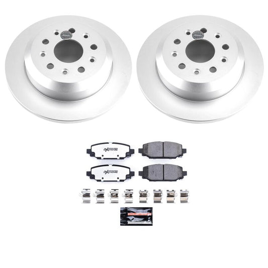 Power Stop 18-25 Jeep Wrangler Rear Z36 Coated Truck & Tow Brake Kit
