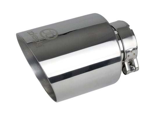 aFe Takeda Universal Exhaust Tip 2-1/2 IN Inlet x 4-1/2 IN Outlet x 7 IN L- Polished