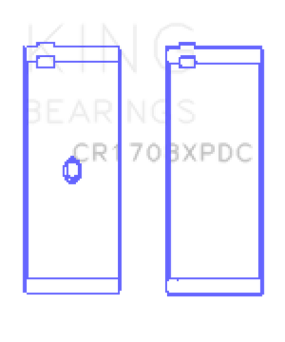 King Engine Bearings Chevrolet Custom Coated Performance Rod Bearing - Single (Size .001)