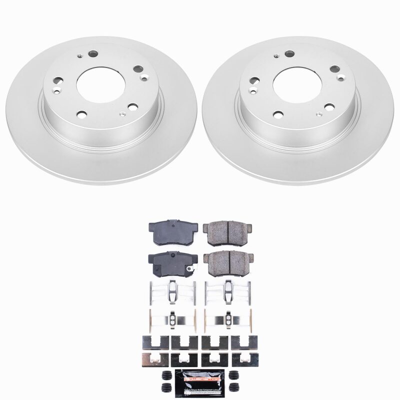 Power Stop 04-08 Acura TSX Rear Z23 Coated Brake Kit