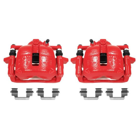 Power Stop 07-16 Mini Cooper Front Red Calipers w/Brackets - Pair