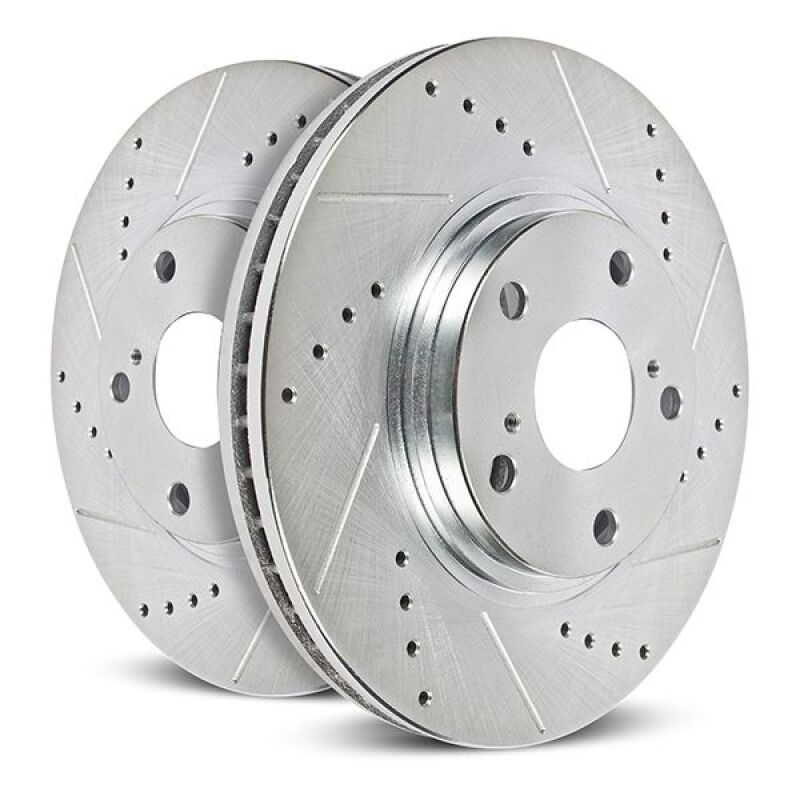 Power Stop 22-23 Kia Carnival Rear Drilled & Slotted Rotor (Pair)