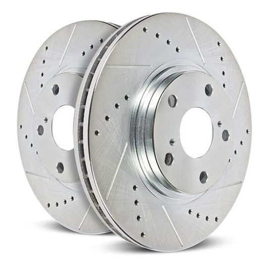 Power Stop 22-23 Hyundai Elantra N Rear Drilled & Slotted Rotor (Pair)