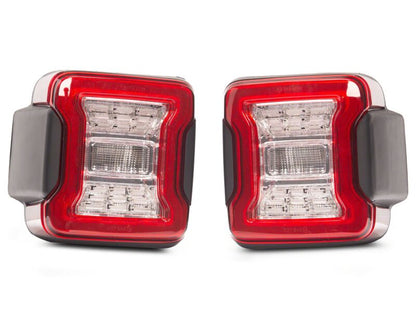 Raxiom 18-26 Jeep Wrangler JL LED Tail Lights- Clear Housing- Clear Lens
