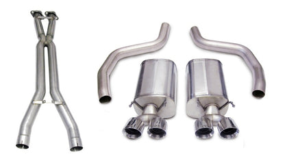 Corsa 06-11 Chevrolet Corvette C6 Z06/ZR1 Sport Cat-Back Dual Rear Exit w/ Twin 4.0in Black Tips