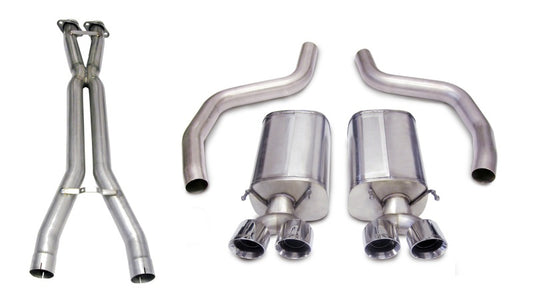 Corsa 06-11 Chevrolet Corvette C6 Z06/ZR1 Sport Cat-Back Dual Rear Exit w/ Twin 4.0in Black Tips