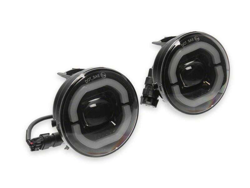 Raxiom 05-11 Toyota Tacoma LED Halo Fog Lights- White