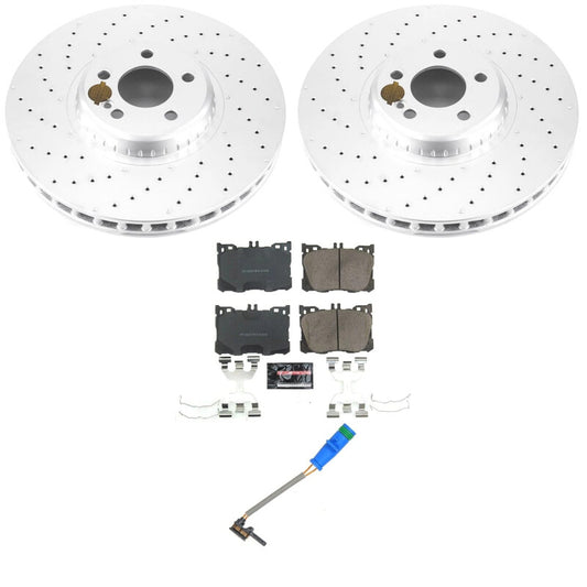 Power Stop 22-23 Mercedes-Benz E53 AMG Front Z23 Coated Brake Kit