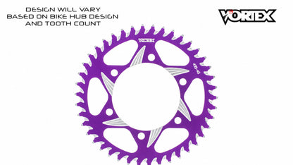 Vortex Racing 51 Tooth 520 Rear Sprocket - Purple