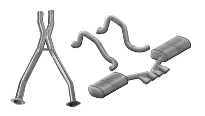 Corsa 97-04 Chevrolet Corvette (C5) 2.5in Sport Cat-Back Exhaust - 3.5in Tigershark Tips